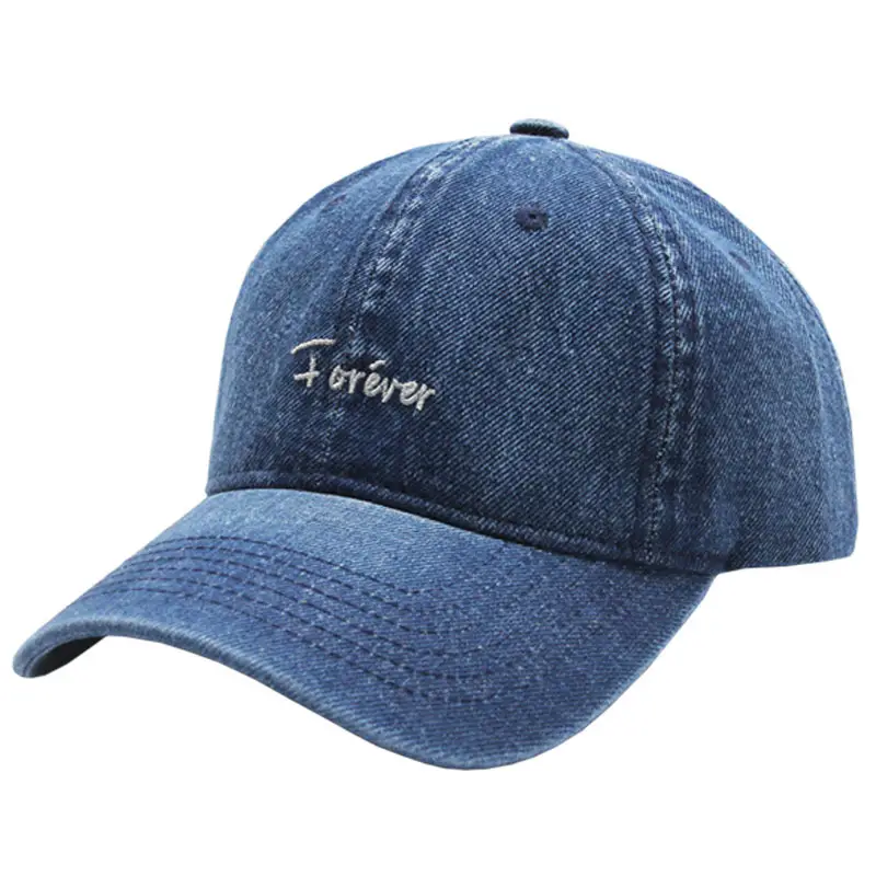 Men Women Denim Peaked Cap Navy Blue "AIRABLE" - Image 21