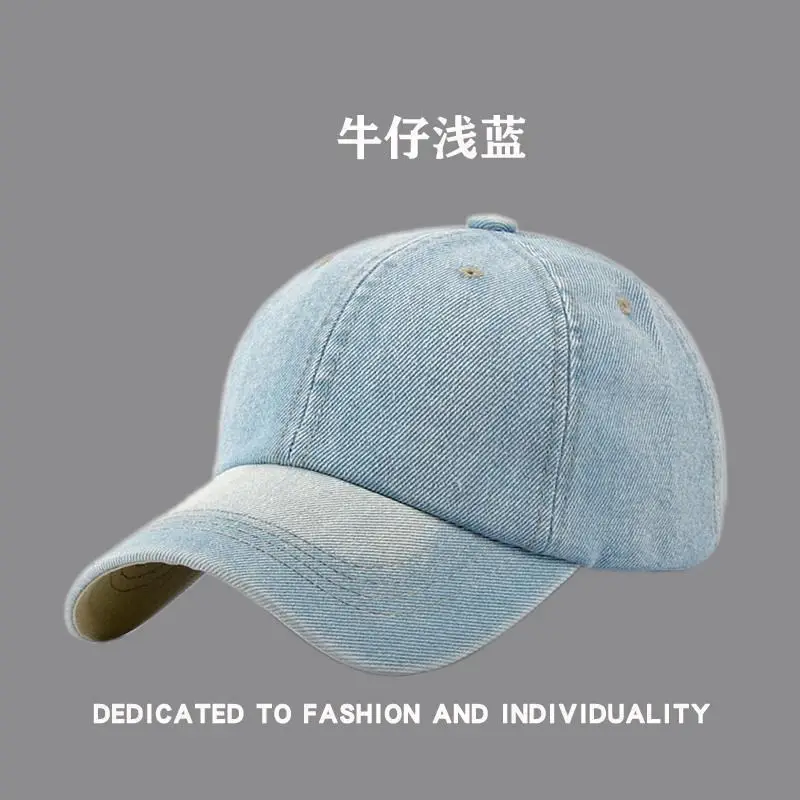 Men Women Denim Peaked Cap Navy Blue "AIRABLE" - Image 12