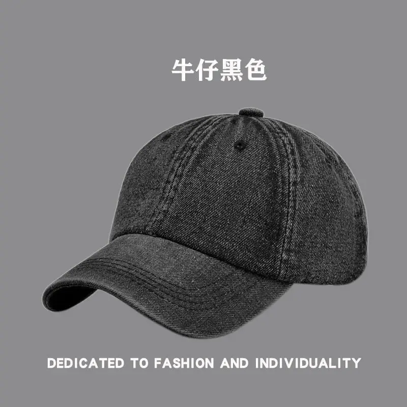 Men Women Denim Peaked Cap Navy Blue "AIRABLE" - Image 13