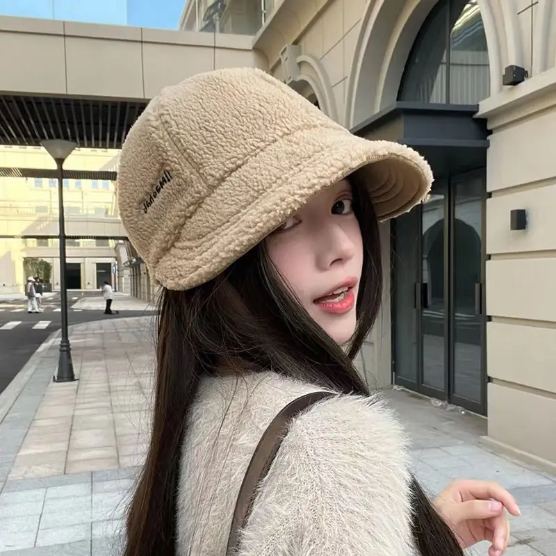 Warm Fisherman Hat for Kids Autumn Winter Big Head Thick Wide Brim — feature 12