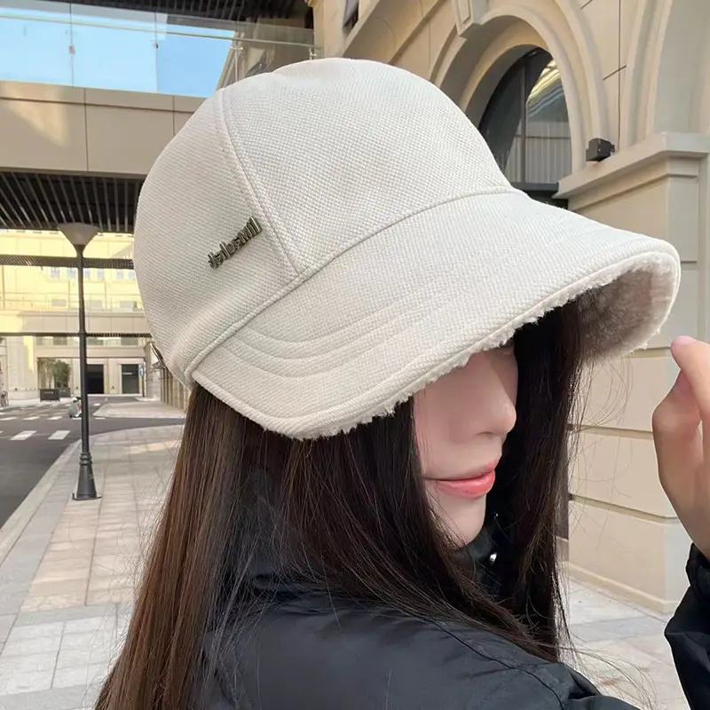 Warm Fisherman Hat for Kids Autumn Winter Big Head Thick Wide Brim — feature 14