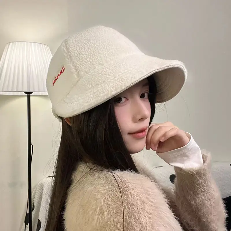 Warm Fisherman Hat for Kids Autumn Winter Big Head Thick Wide Brim — feature 15