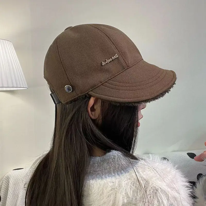 Warm Fisherman Hat for Kids Autumn Winter Big Head Thick Wide Brim — feature 17