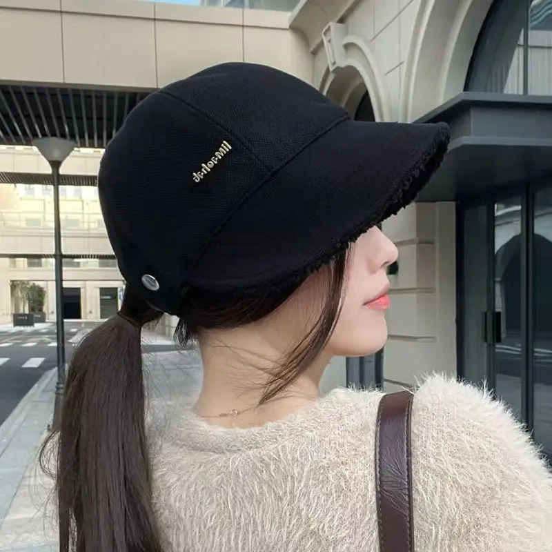 Warm Fisherman Hat for Kids Autumn Winter Big Head Thick Wide Brim — feature 21