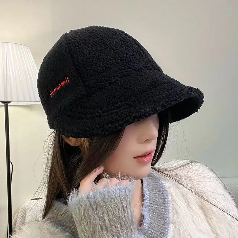 Warm Fisherman Hat for Kids Autumn Winter Big Head Thick Wide Brim - Image 8