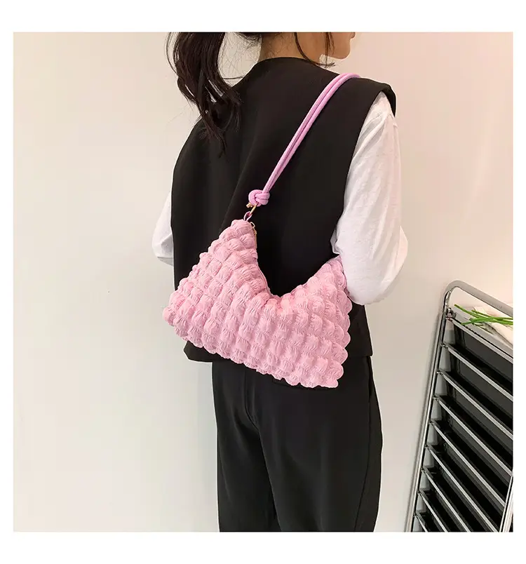 Black Faux Fur Shoulder Bag for Women — feature 10