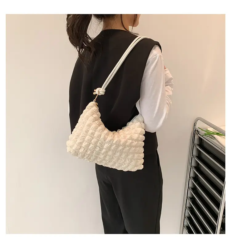 Black Faux Fur Shoulder Bag for Women — feature 12