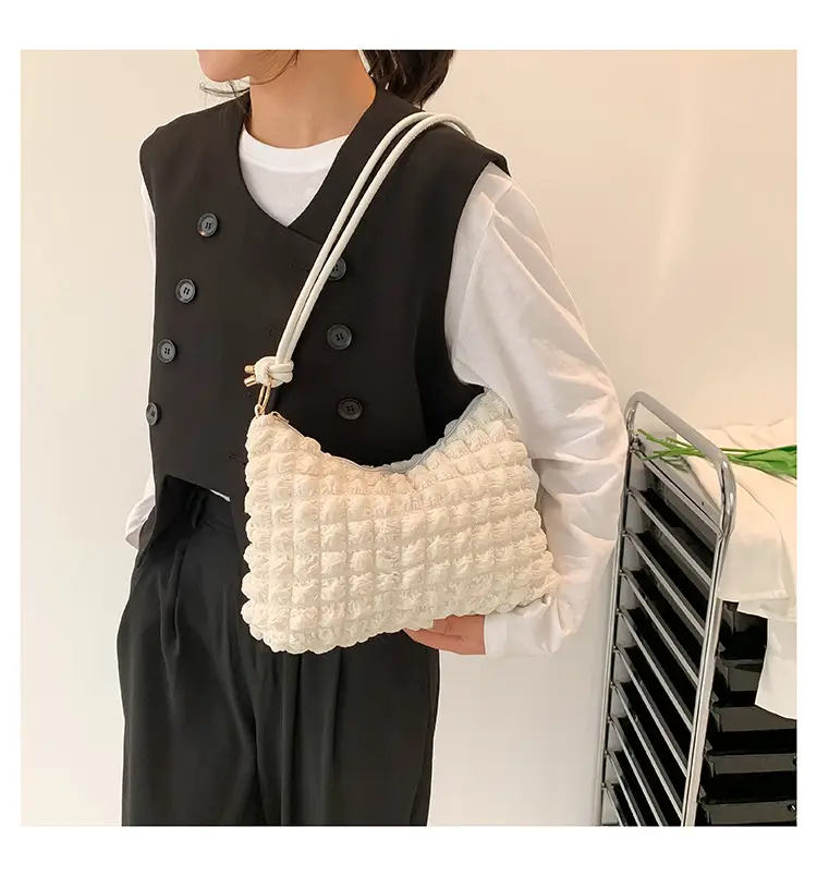 Black Faux Fur Shoulder Bag for Women — feature 13