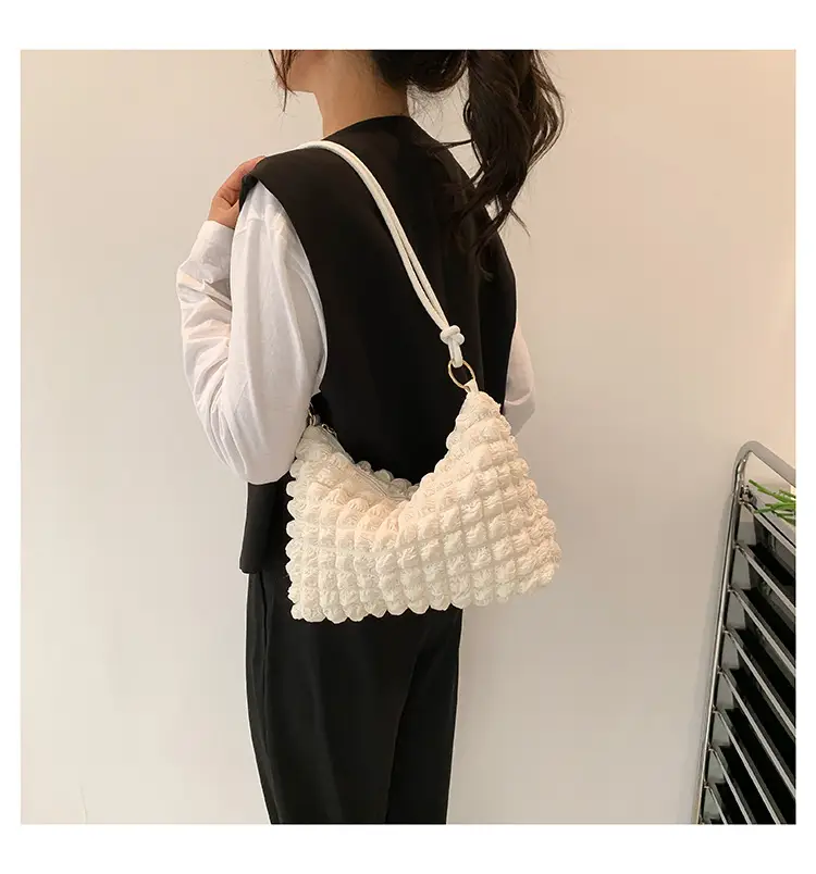 Black Faux Fur Shoulder Bag for Women — feature 14