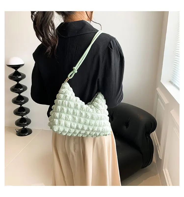 Black Faux Fur Shoulder Bag for Women — feature 19