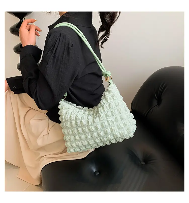 Black Faux Fur Shoulder Bag for Women — feature 20