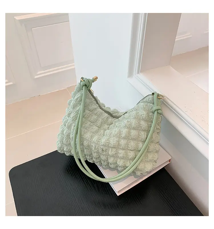 Black Faux Fur Shoulder Bag for Women — feature 23