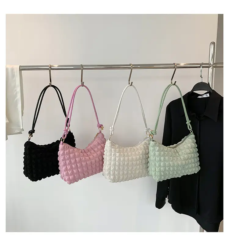 Black Faux Fur Shoulder Bag for Women — feature 25