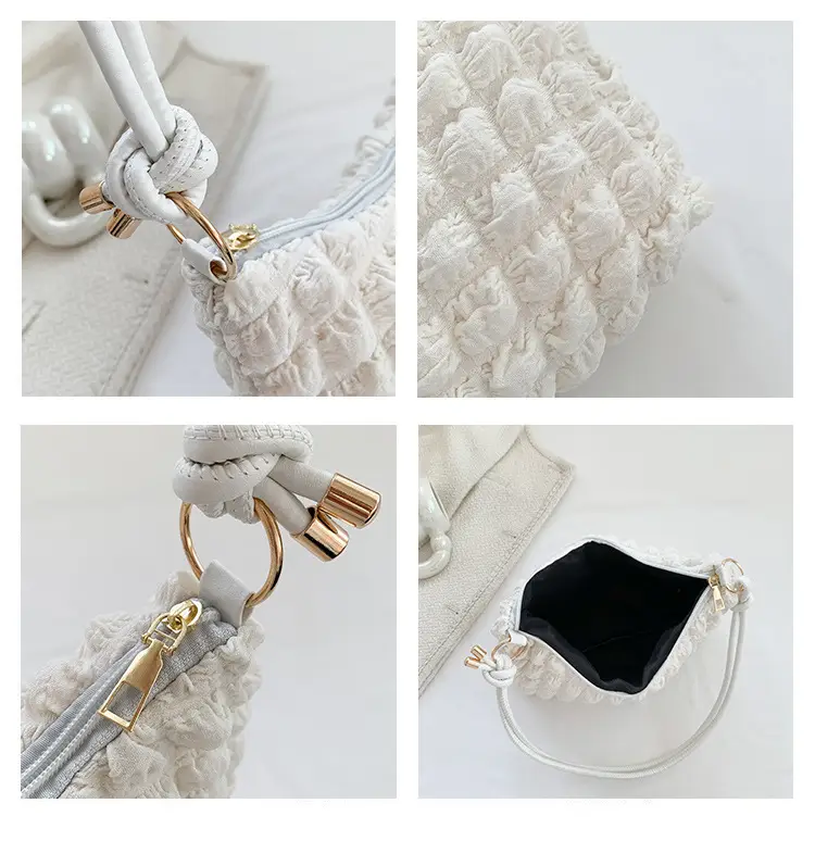 Black Faux Fur Shoulder Bag for Women — feature 8