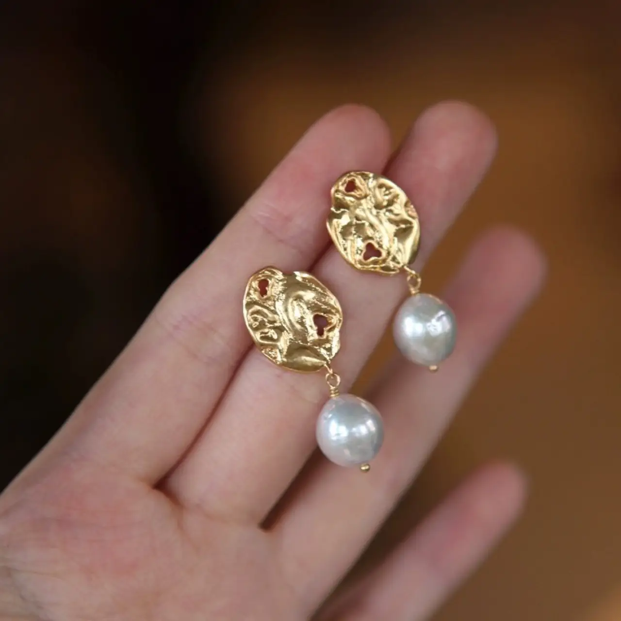 Natural Pearl Earrings Small Fashion Jewelry - Image 2
