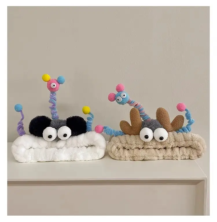 Plush Cartoon Face Scarf Hair Band Waterproof Non-Slip — feature 13