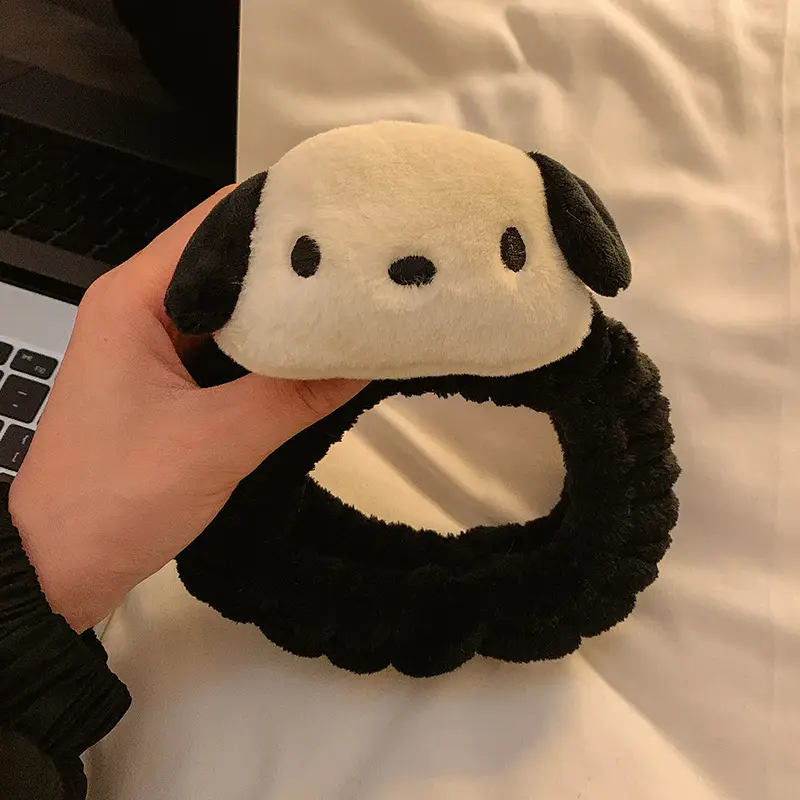 Plush Cartoon Face Scarf Hair Band Waterproof Non-Slip — feature 22