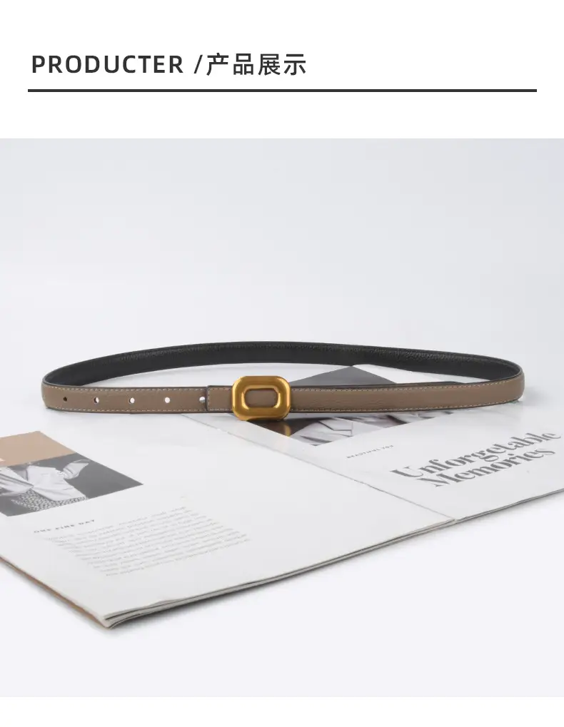 Litchi Leather Belt for Women Retro Classic Casual Pants Jeans β feature 10