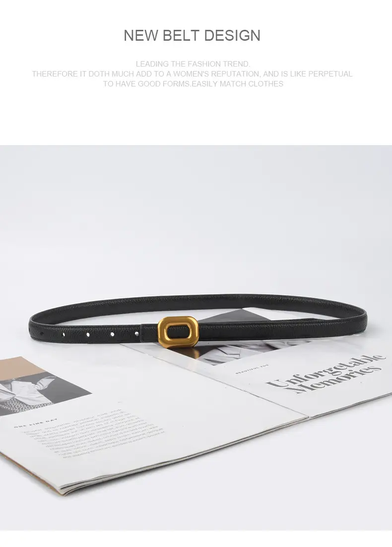 Litchi Leather Belt for Women Retro Classic Casual Pants Jeans β feature 13