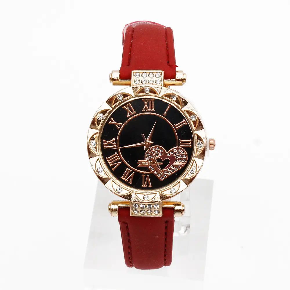 Women 2-Piece Quartz Watch Set with Diamond Bracelet - Image 10