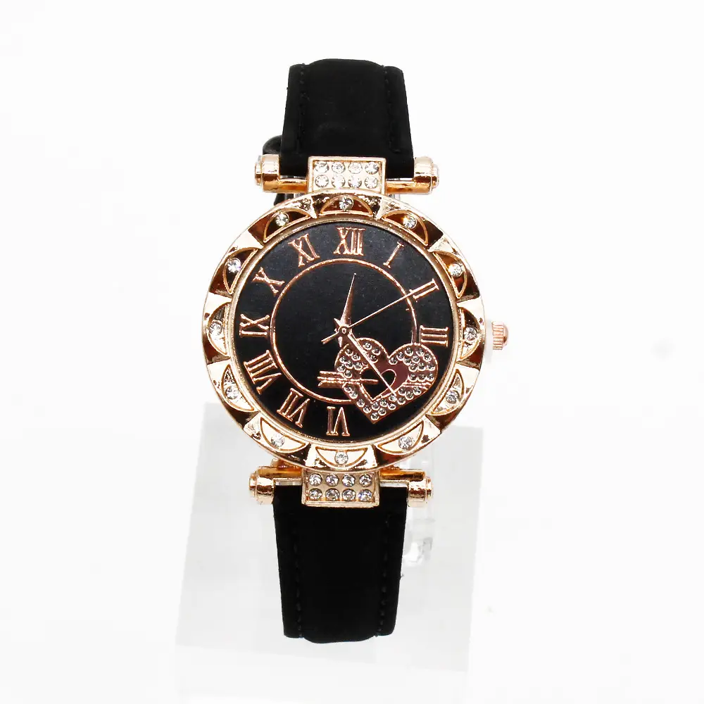 Women 2-Piece Quartz Watch Set with Diamond Bracelet - Image 9