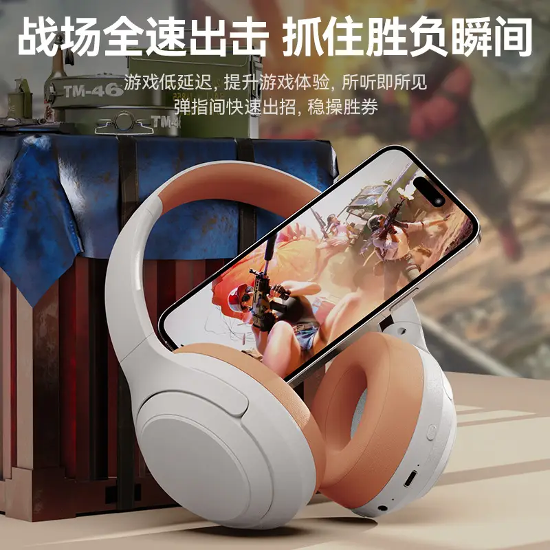 Pink Bluetooth Headset Long Battery Gaming Wireless - Image 8
