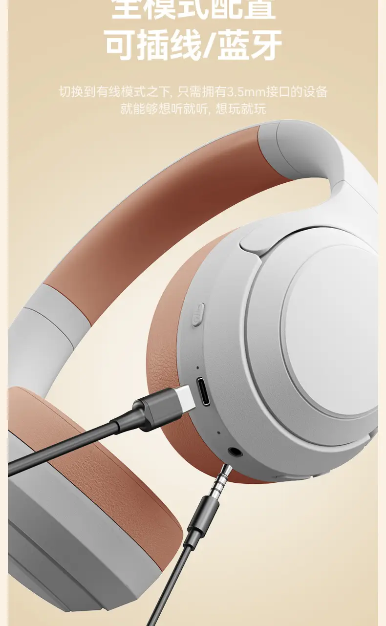 Pink Bluetooth Headset Long Battery Gaming Wireless — feature 13