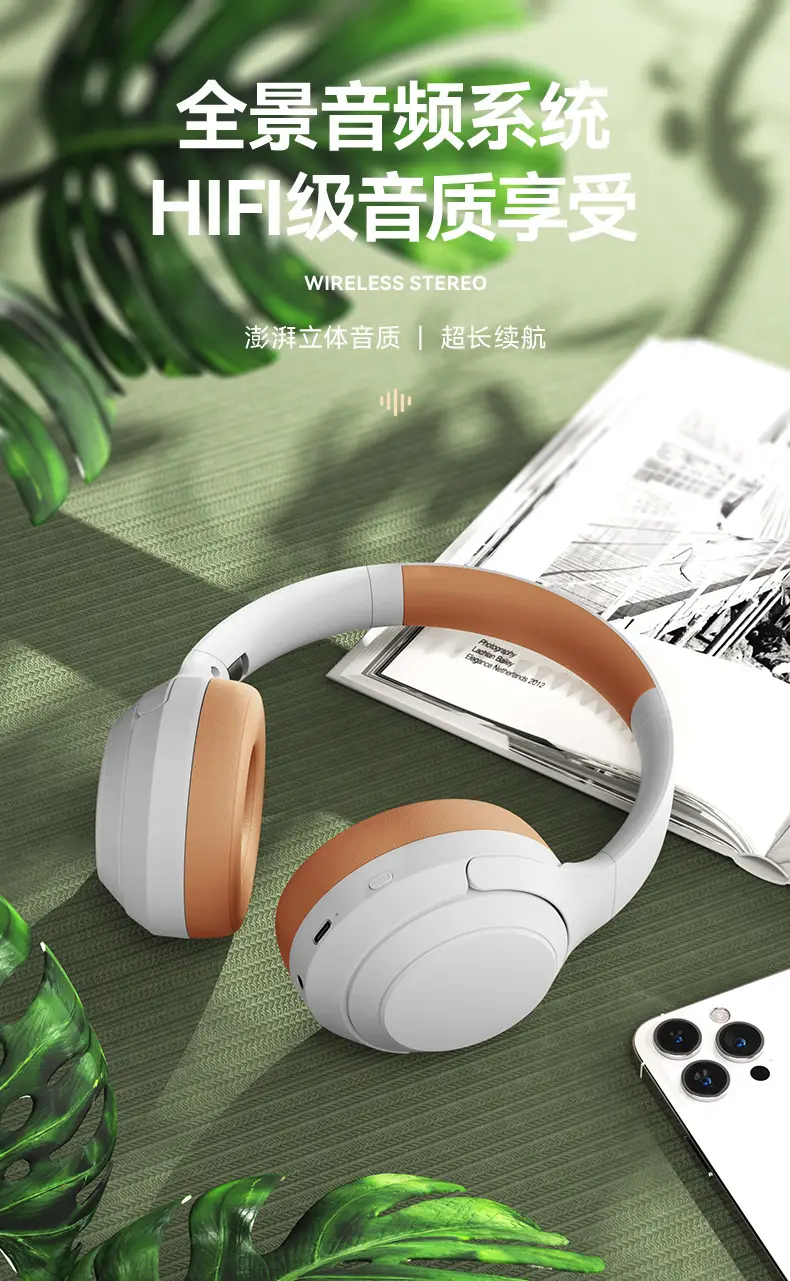 Pink Bluetooth Headset Long Battery Gaming Wireless — feature 4