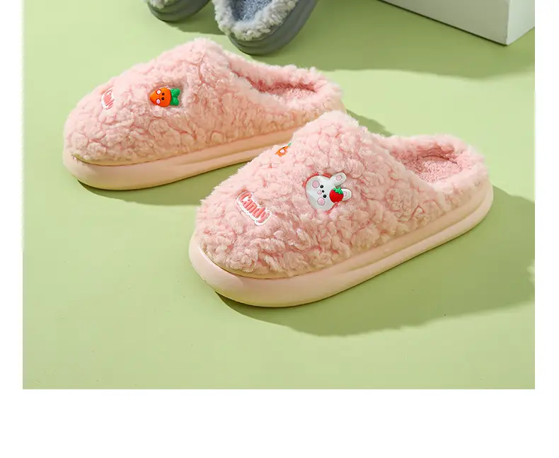 Cotton Slippers for Women in Autumn and Winter Household Thick-Soled Non-Slip Indoor Home Wear-Resistant Plush Warm Couple Cotton Slippers for Men — feature 15