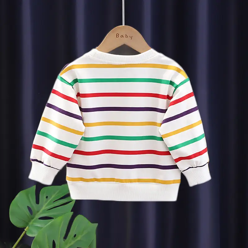 Boys Striped Long Sleeve T-Shirt 1+ Years - Image 3