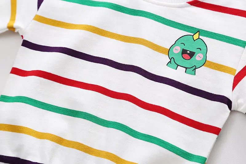Boys Striped Long Sleeve T-Shirt 1+ Years — feature 4