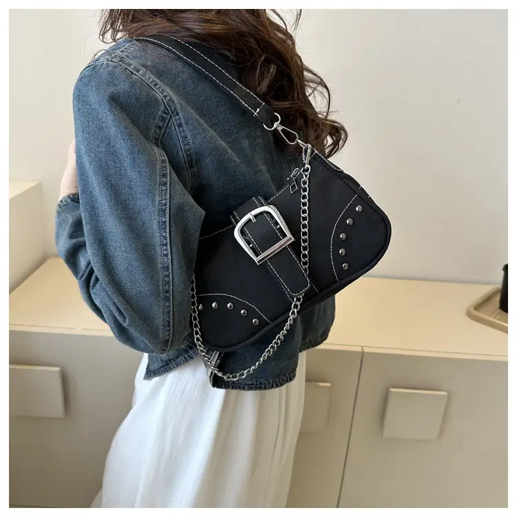 2023 Retro Canvas Shoulder Bag Set with Chain Strap — feature 10