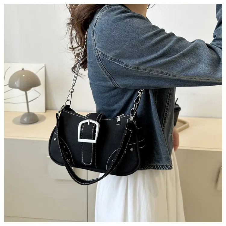 2023 Retro Canvas Shoulder Bag Set with Chain Strap — feature 11