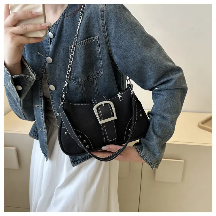 2023 Retro Canvas Shoulder Bag Set with Chain Strap — feature 12