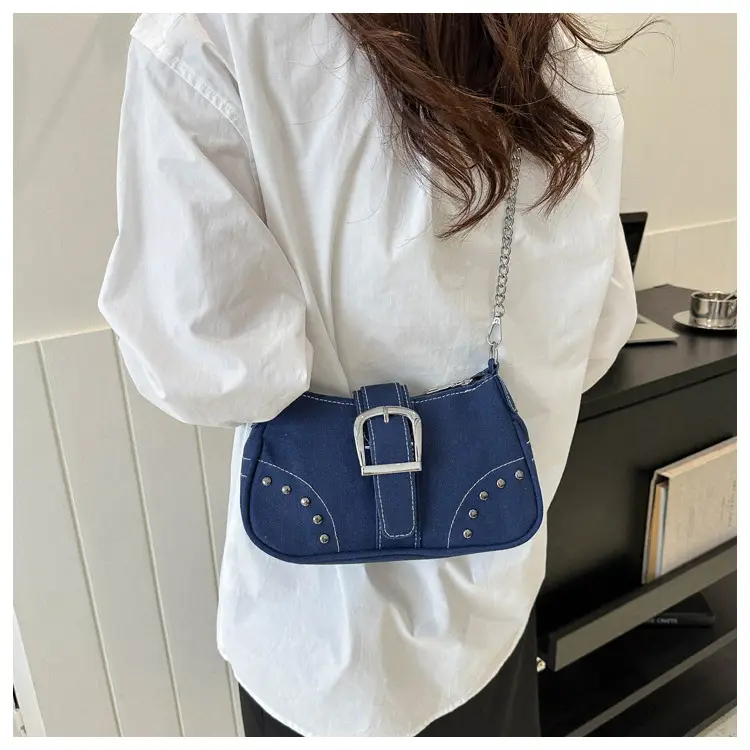 2023 Retro Canvas Shoulder Bag Set with Chain Strap — feature 19