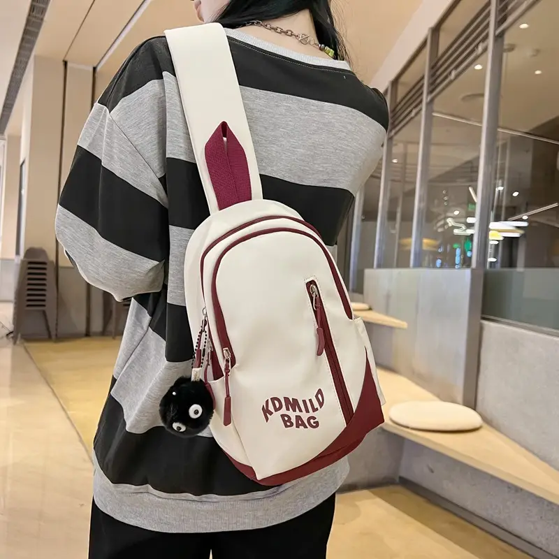 Moriyo Bag Shoulder Bag White Large Capacity College Student - Image 7