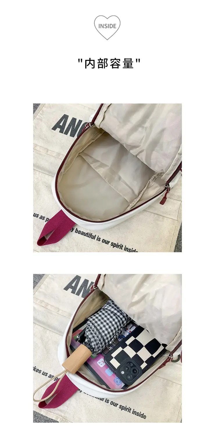 Moriyo Bag Shoulder Bag White Large Capacity College Student — feature 42
