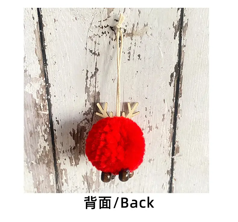 Hong Kong Love Christmas Deer Fur Ball Pendant — feature 10