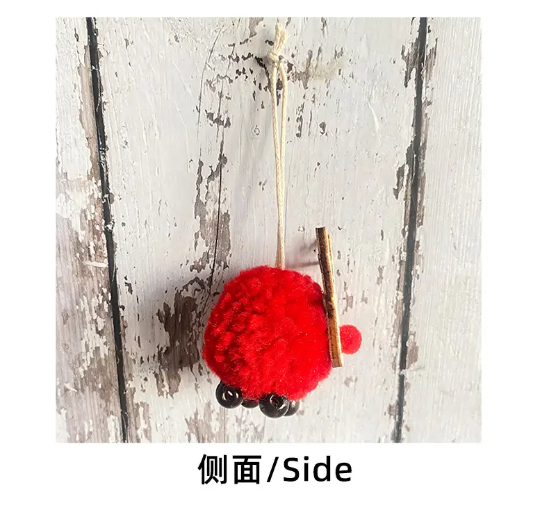 Hong Kong Love Christmas Deer Fur Ball Pendant — feature 11