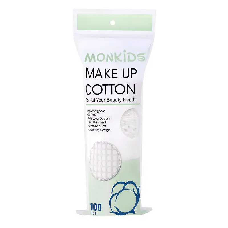 Monkids Makeup Cotton Round 100x100 Pearl Makeup Remover - Image 6
