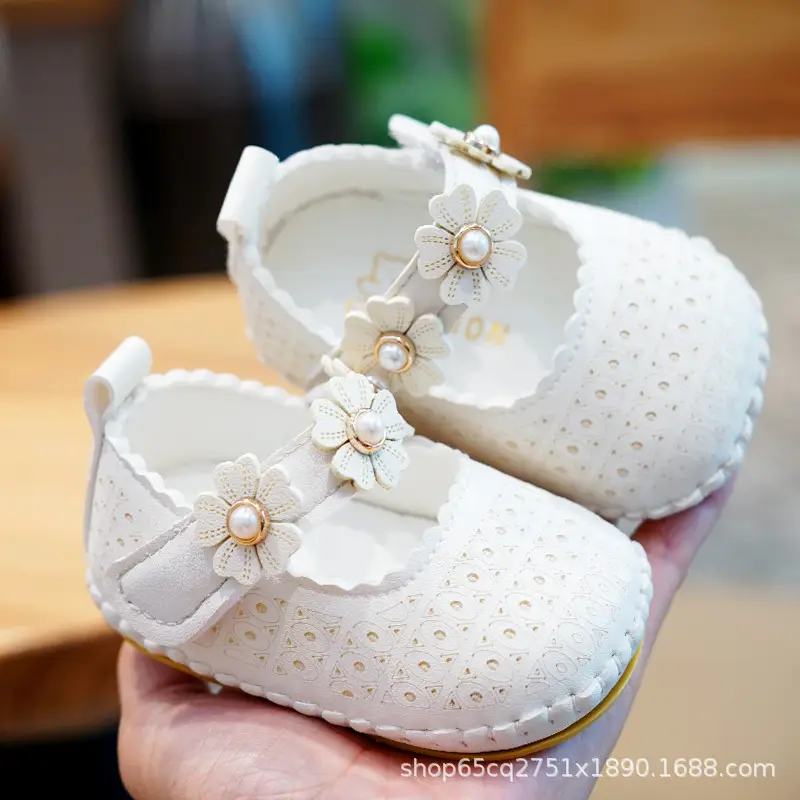 Pink Heart Pattern Toddler Shoes 0-1 Year Old