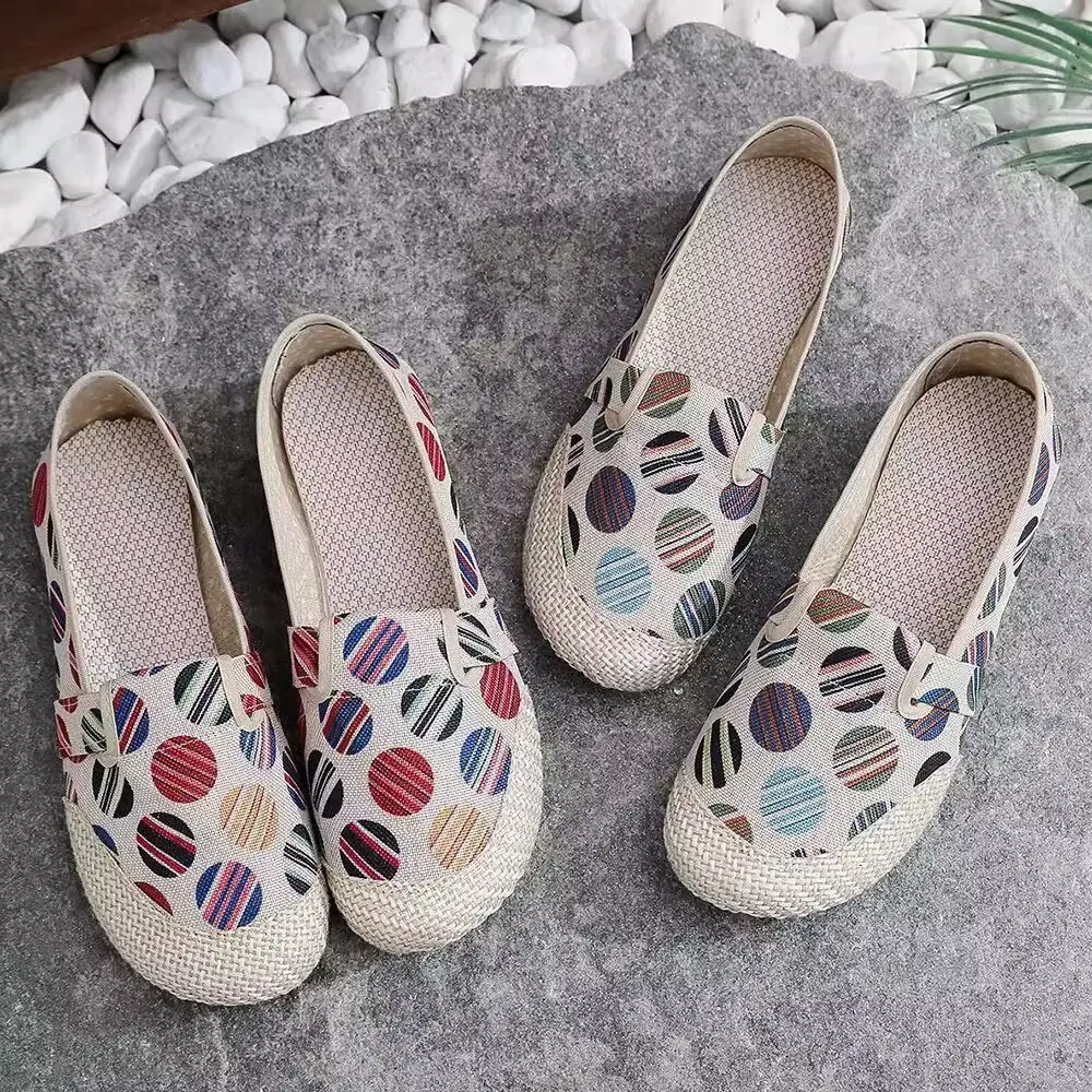 Spring and Autumn Old Beijing Cloth Shoes New Women's Canvas Shoes Non-slip Soft Sole Single-layer Shoes Comfortable All-match Casual Moms Shoes — feature 7