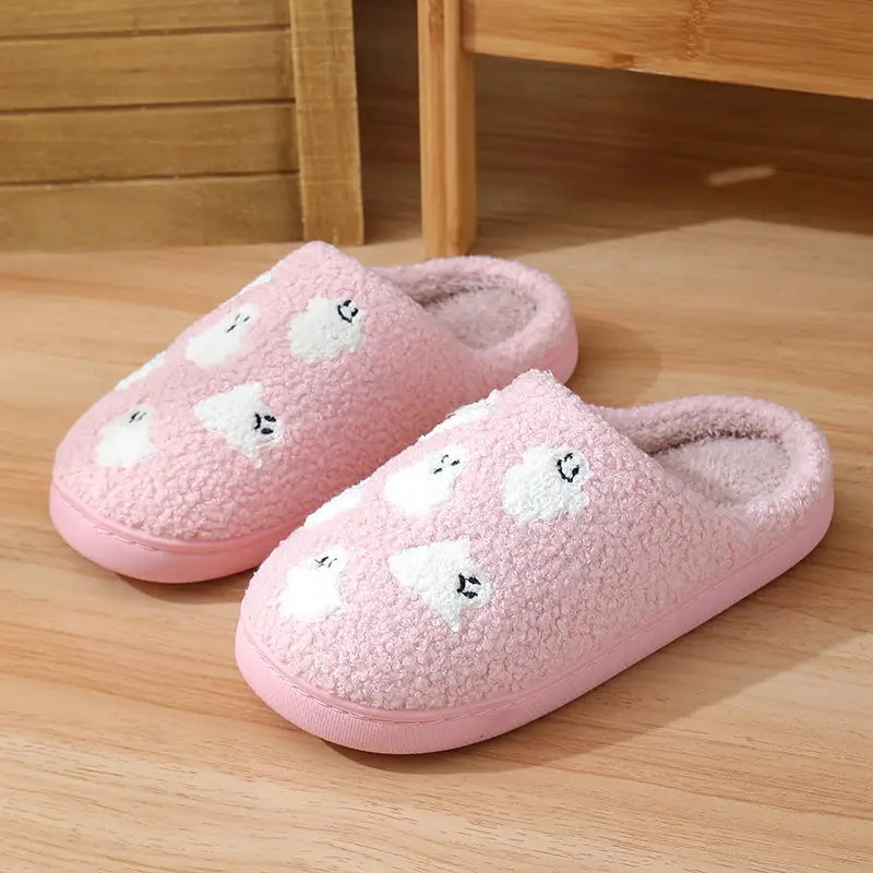 2023 new Halloween skull cartoon warm winter cotton slippers men and women couple home indoor cotton slippers