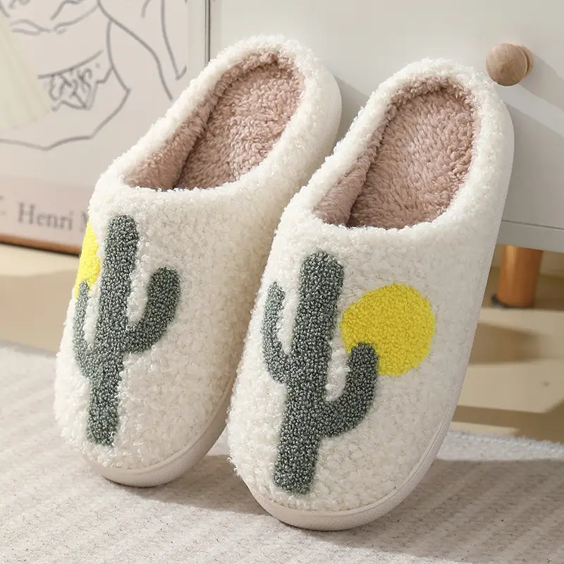 2023 new Halloween skull cartoon warm winter cotton slippers men and women couple home indoor cotton slippers