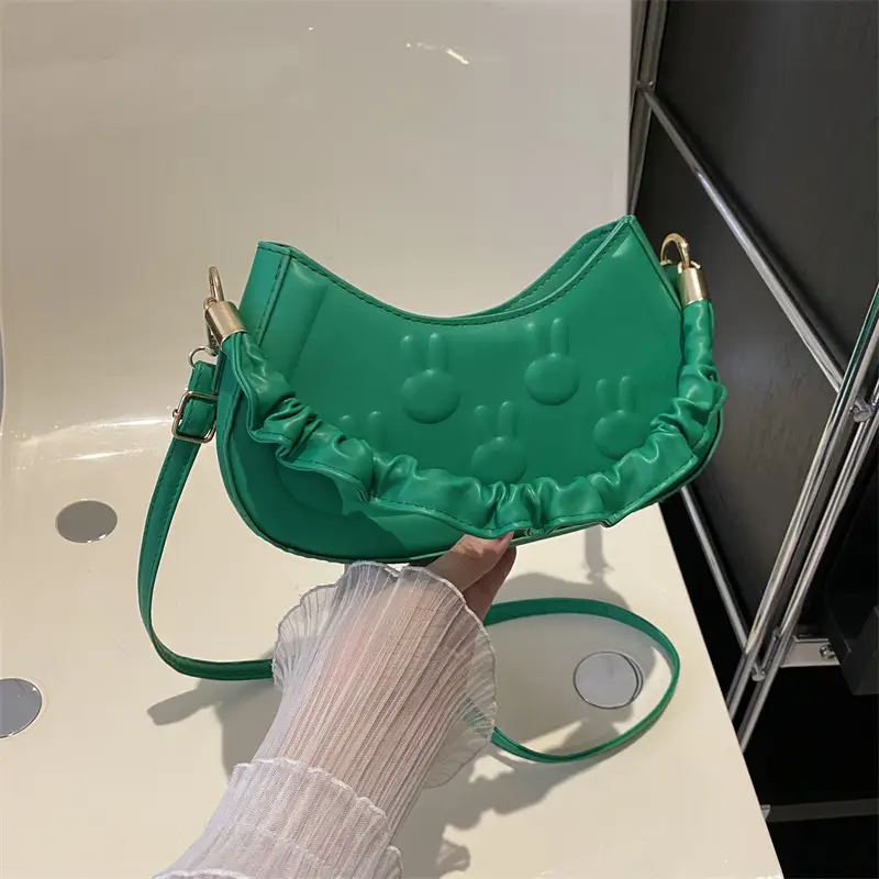 Black Embroidered Shoulder Bag for Women - Image 5