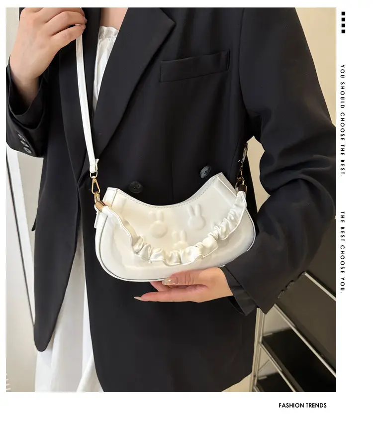 Black Embroidered Shoulder Bag for Women — feature 1