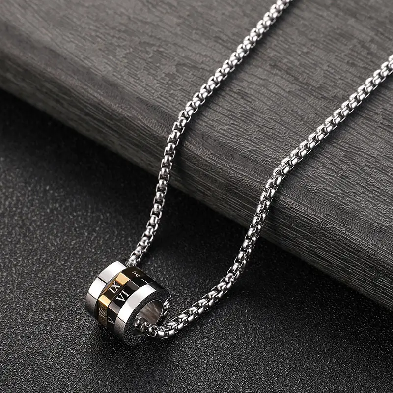 Platinum Two-Color Necklace for Men Women - Image 5