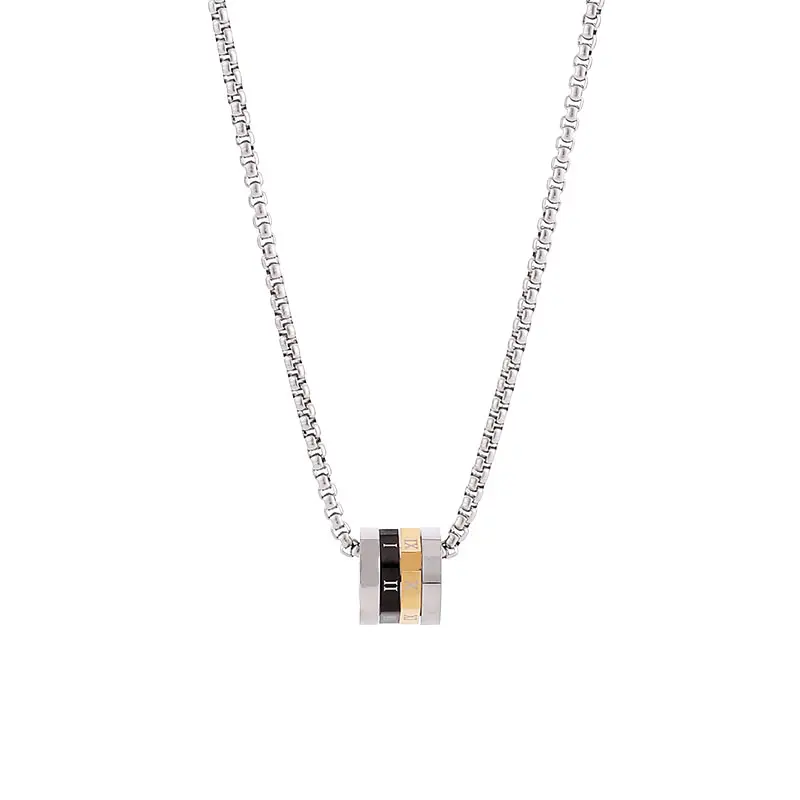 Platinum Two-Color Necklace for Men Women - Image 7