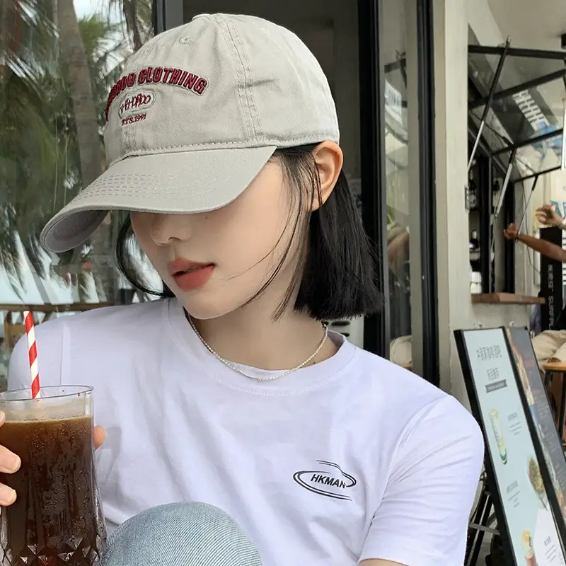 Women Baseball Cap Wide Brim Japanese Style