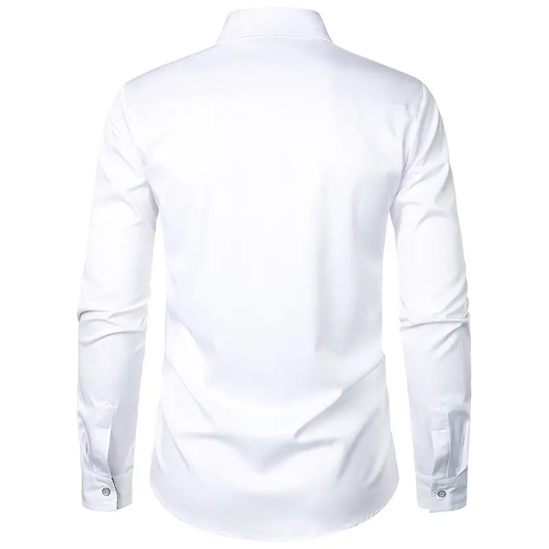 Men's Black Long Sleeve Button Down Shirt — feature 10